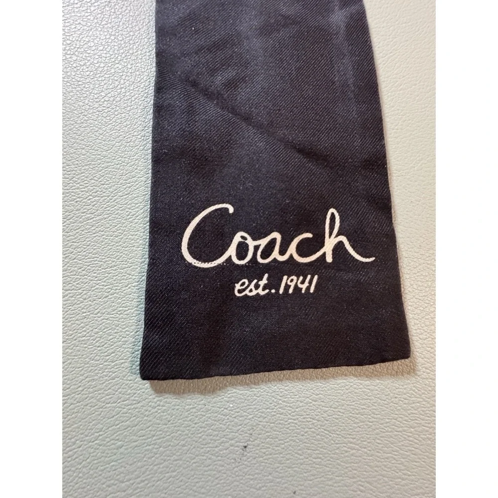 Coach F1082 Black Leather Hobo Bag with Scarf Purple Lining Zoe Vintage Y2K